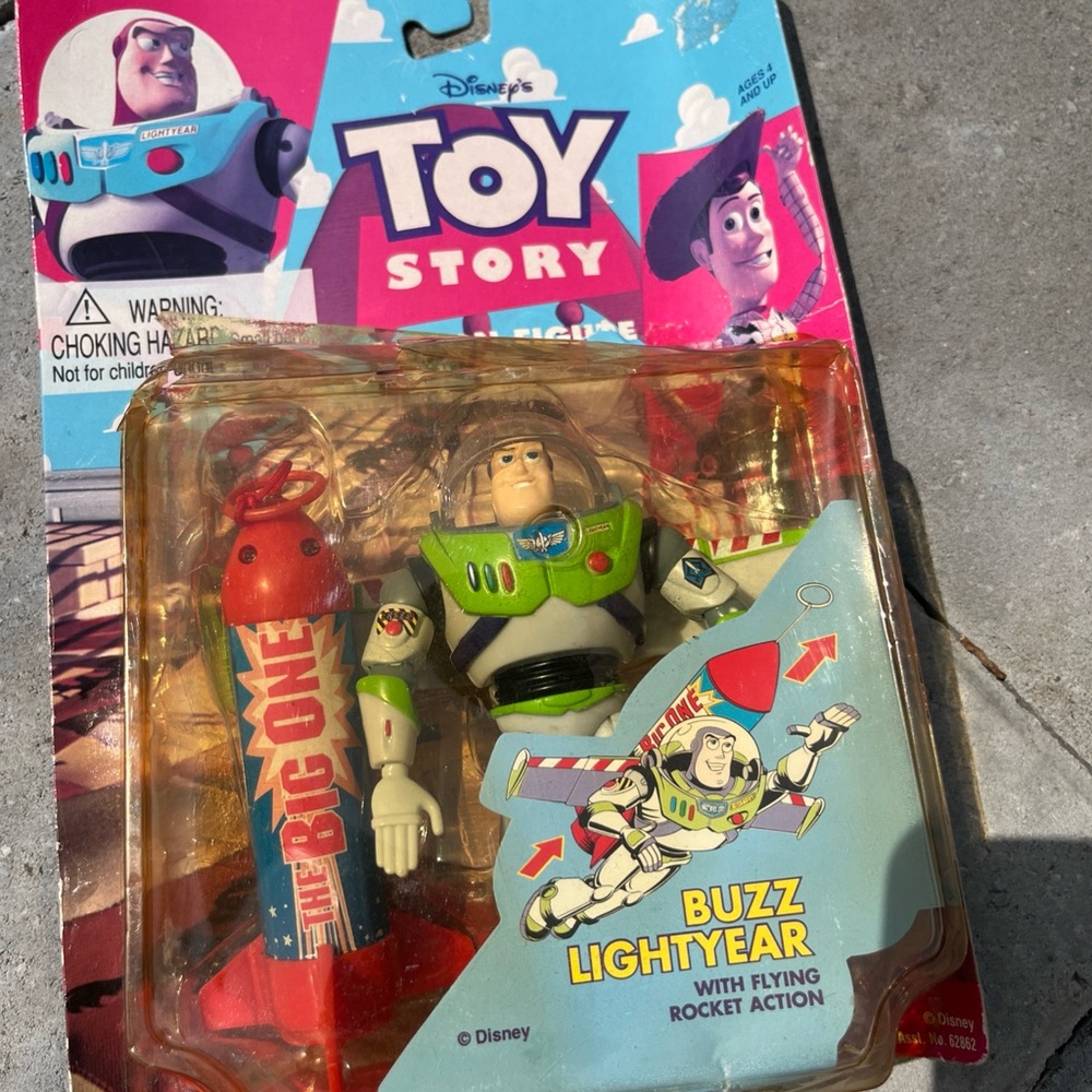 1995 Think Way Disney Pixar Toy Story BUZZ LIGHTYEAR Flying Rocket